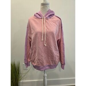 J.Crew‎ Women's Size Medium University Terry two-tone oversized hoodie
